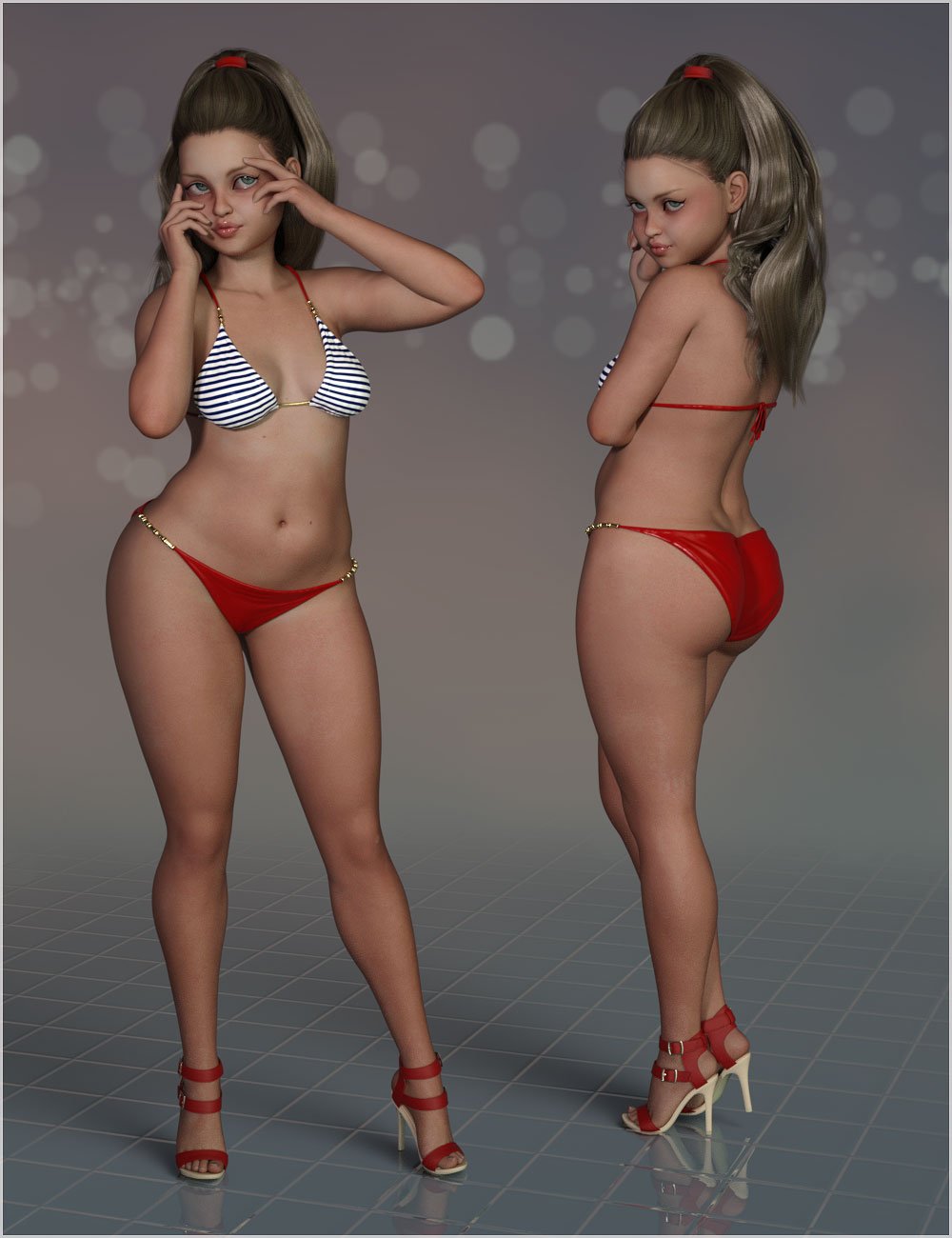 Kireina for The Girl 8 by: Belladzines, 3D Models by Daz 3D