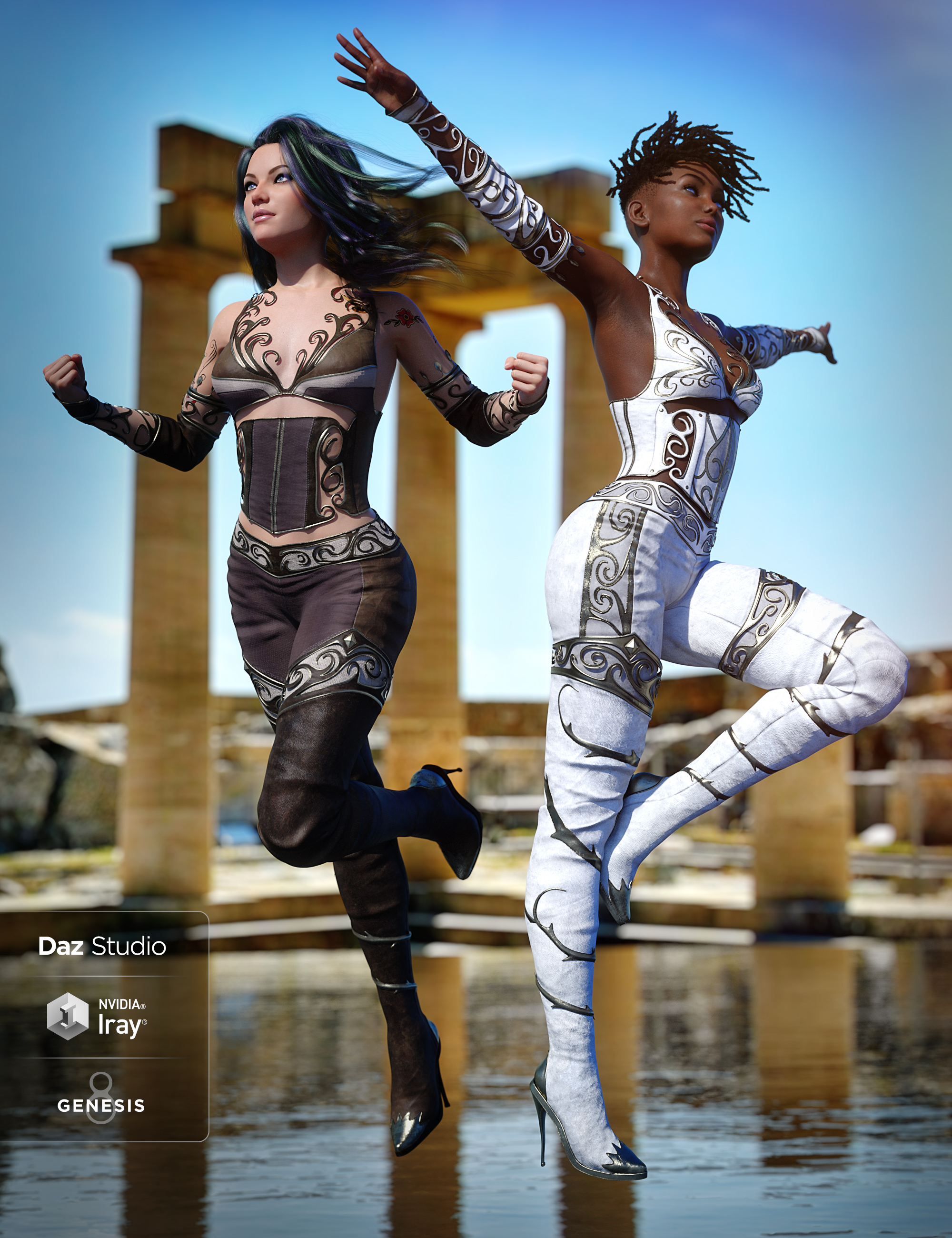 VoidBright Outfit Textures by: , 3D Models by Daz 3D