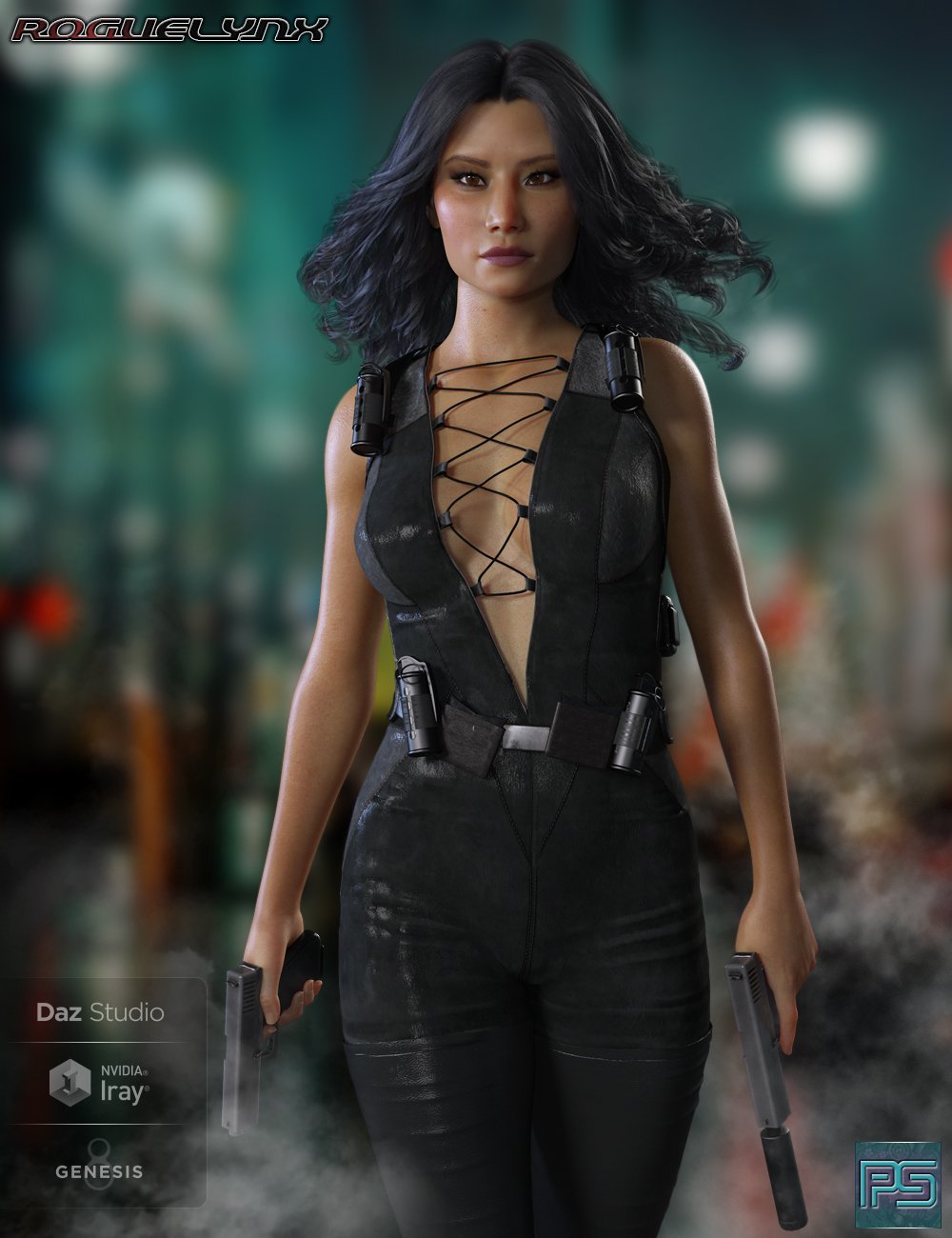 Rogue Lynx Outfit for Genesis 8 Female(s) by: Pixelunashadownet, 3D Models by Daz 3D