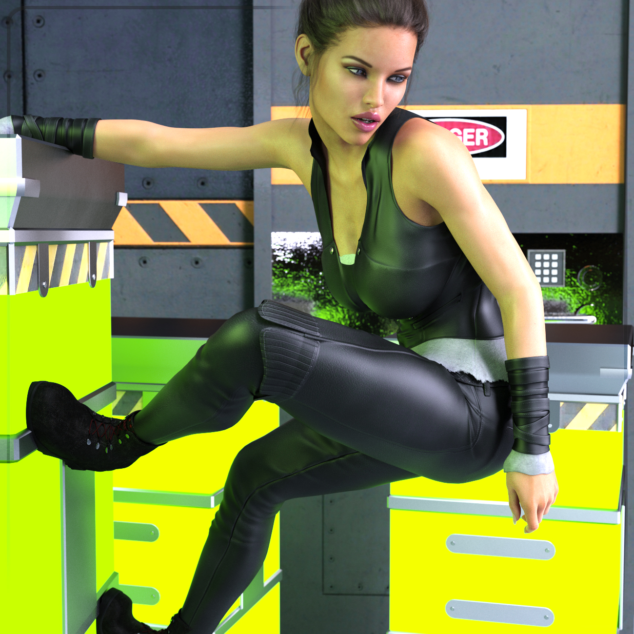Z Utility Climbing and Hanging Poses for Genesis 3 and 8 by: Zeddicuss, 3D Models by Daz 3D
