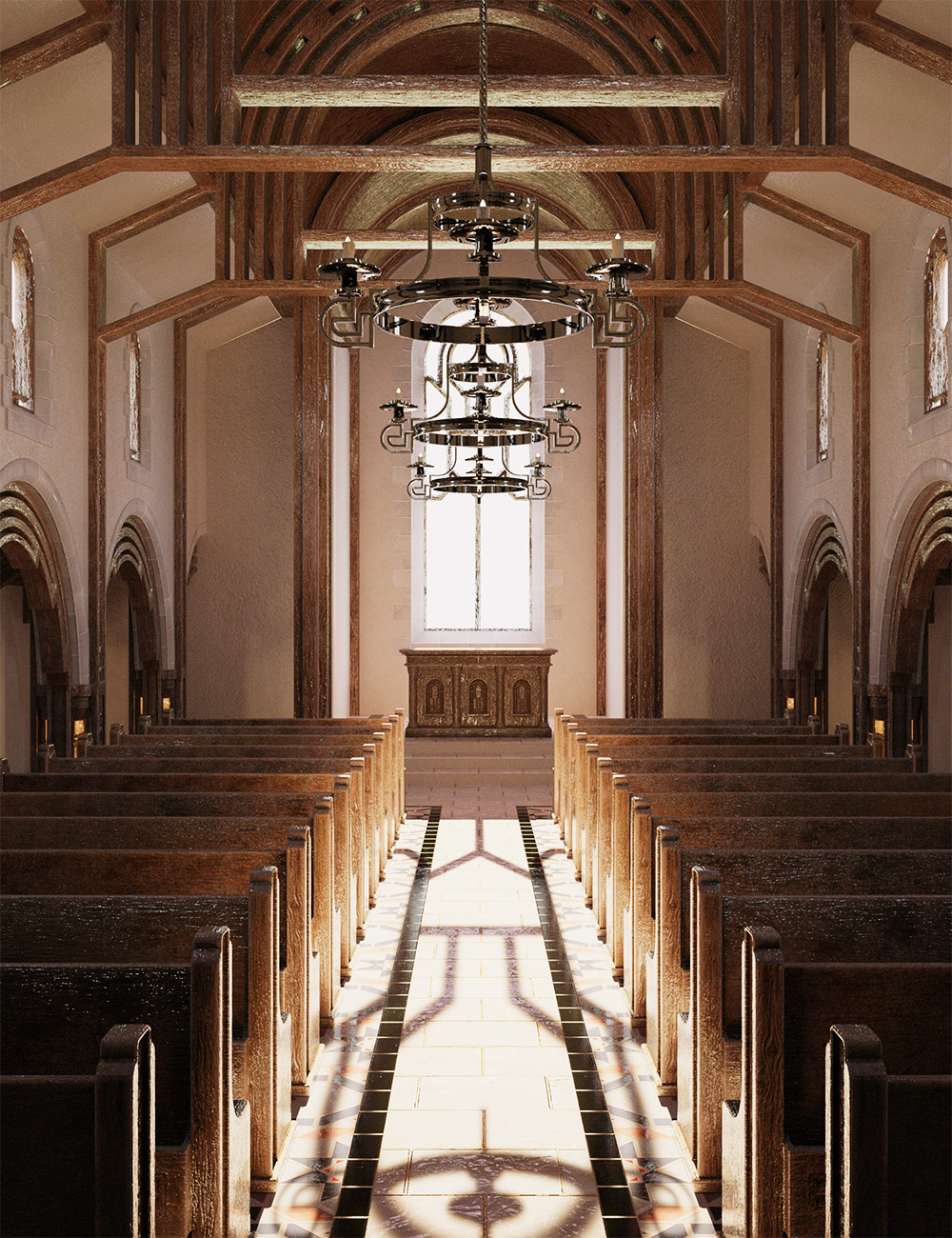 Cornerstone Church by: RazTech, 3D Models by Daz 3D