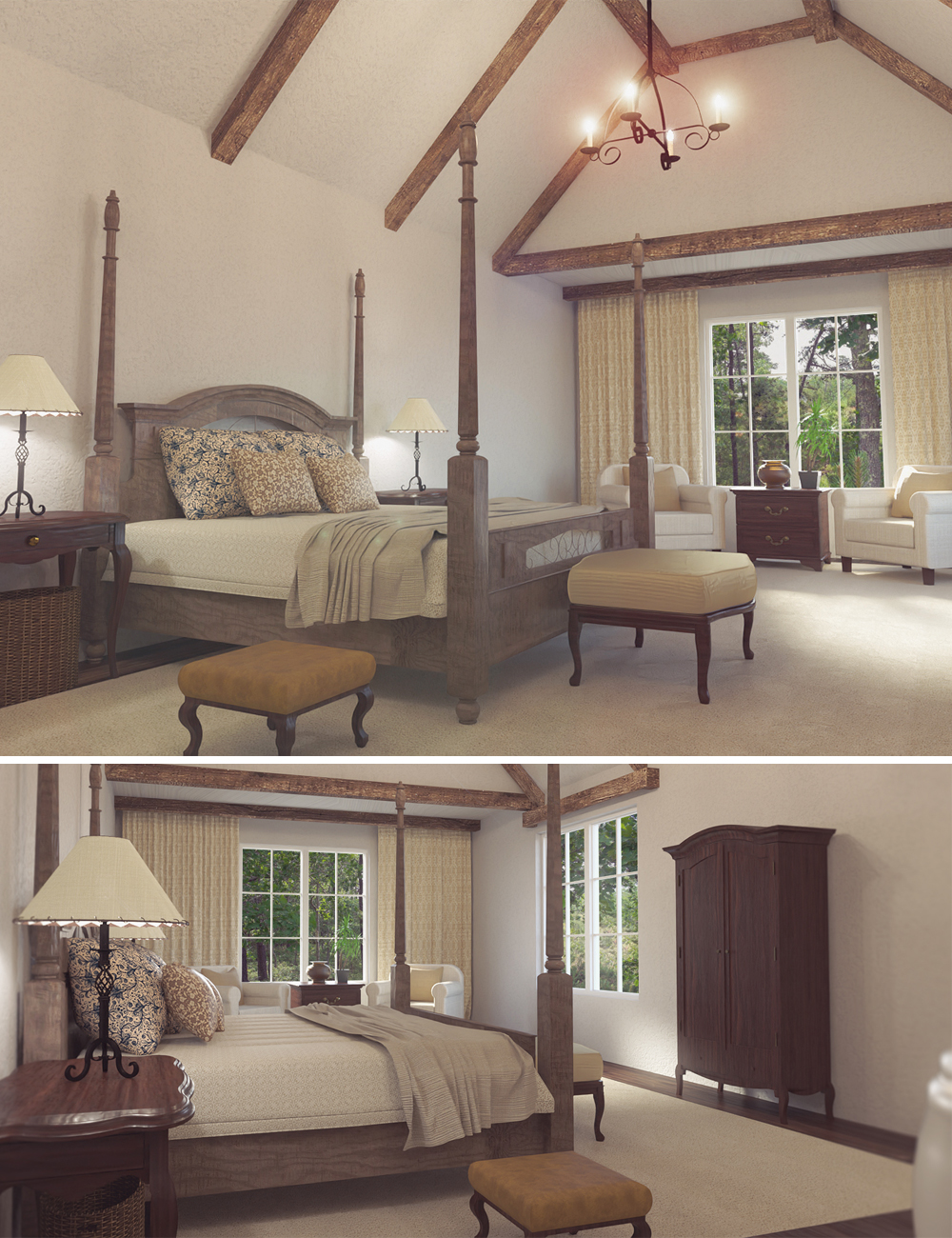 Southern Bedroom by: kubramatic, 3D Models by Daz 3D