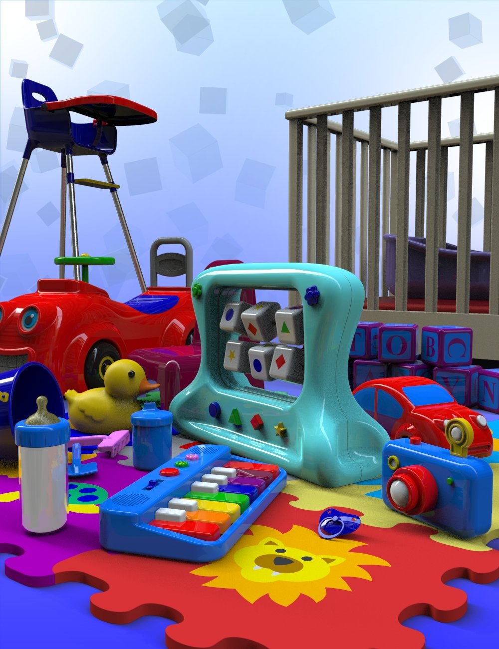 First Toys And Stuff For Babies 3D Mod