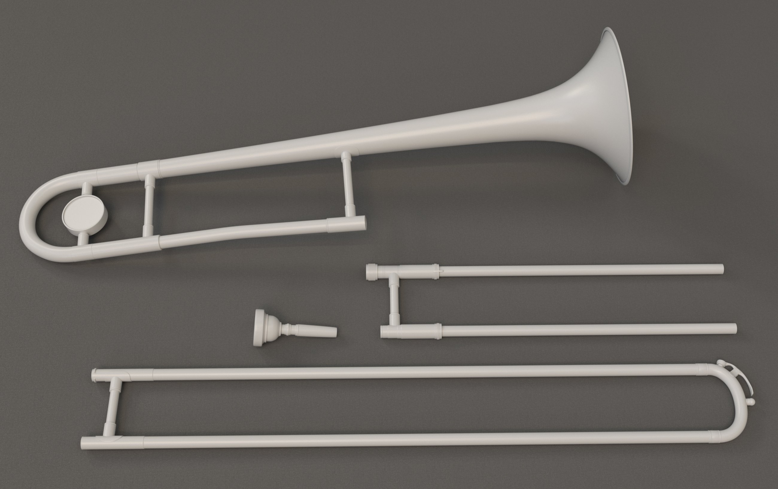 HD Trombone and Poses for Genesis 8 by: Protozoon, 3D Models by Daz 3D