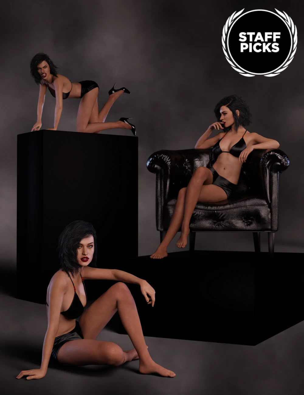 Temptation for Tasha 8 and Genesis 8 Female by: lunchlady, 3D Models by Daz 3D