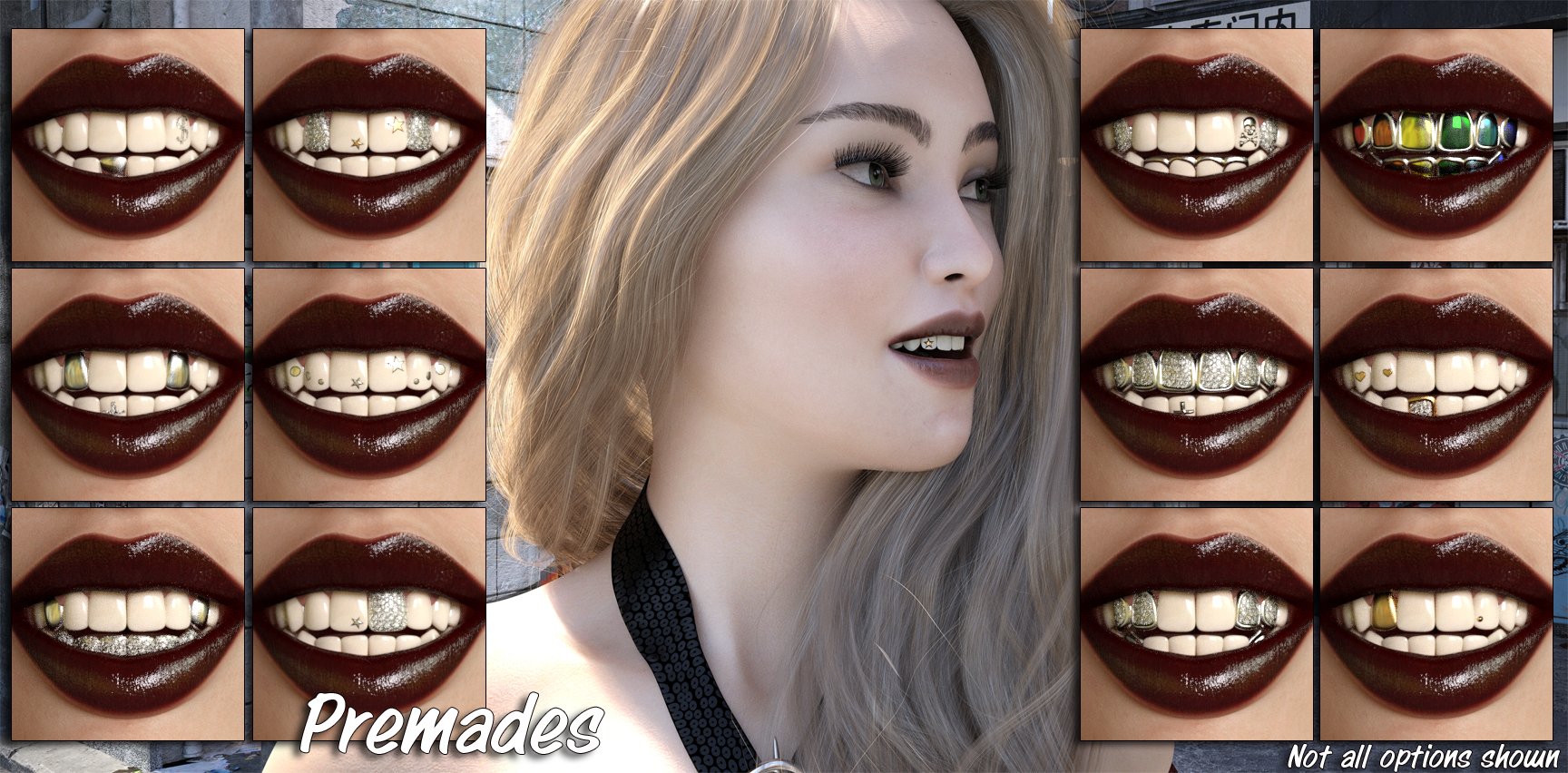 Grillz for Genesis 8 Grillz for Genesis 8 by: SR3, 3D Models by Daz 3D