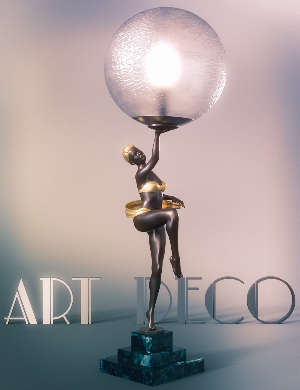 Jepe's Art Deco Statuettes III for Victoria 8 by: Jepe, 3D Models by Daz 3D