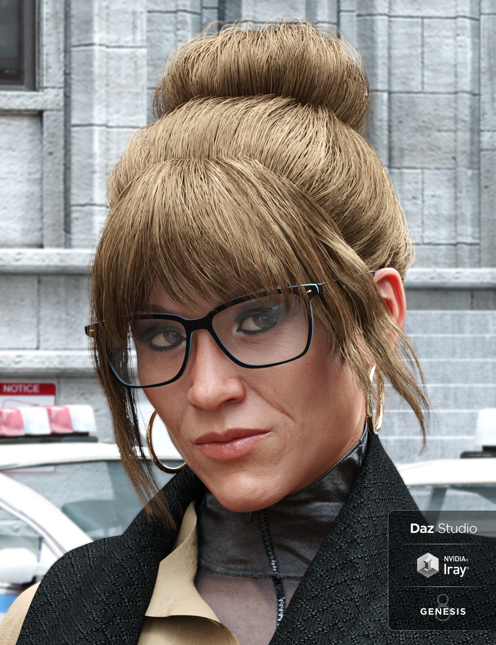 MRL Messy Bun for Genesis 8 Female by: Mihrelle, 3D Models by Daz 3D