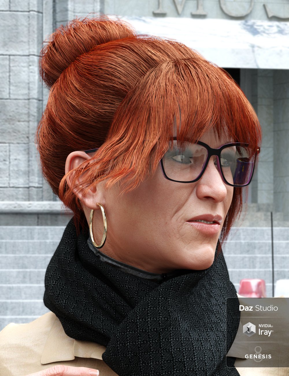 MRL Messy Bun for Genesis 8 Female MRL Messy Bun for Genesis 8 Female by: Mihrelle, 3D Models by Daz 3D