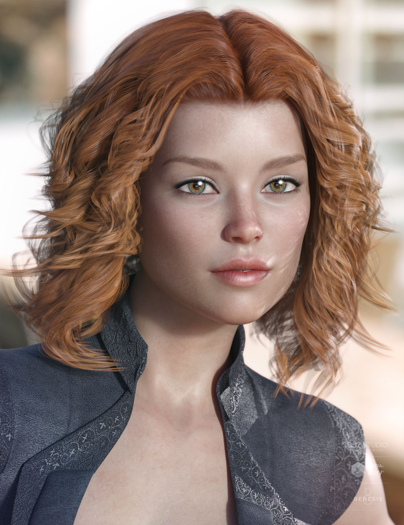 Caleela Hair for Genesis 3 & 8 Female(s) by: AprilYSH, 3D Models by Daz 3D