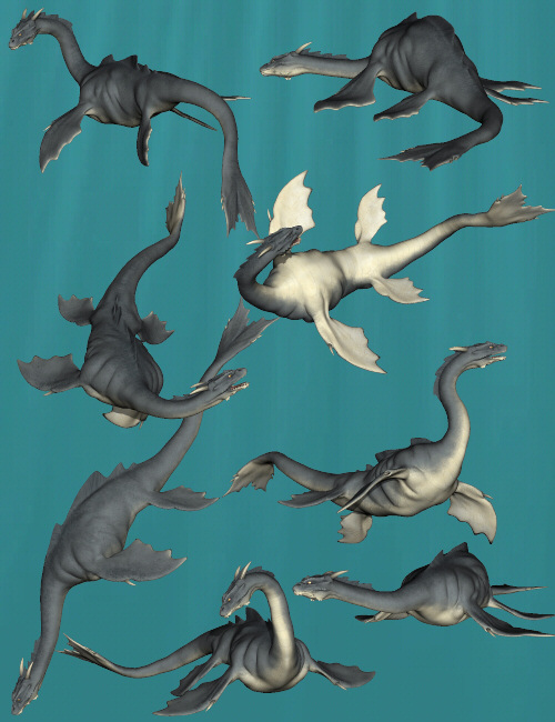 Sea Dragon Monster Poses by: Digiport, 3D Models by Daz 3D