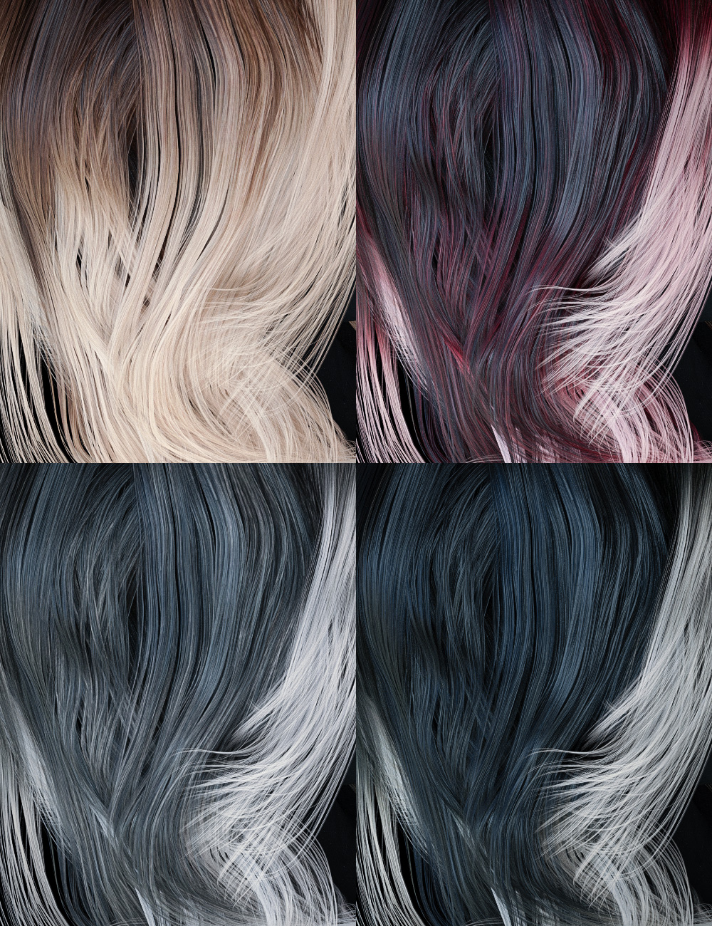 Colors for Cafe Curls by: goldtassel, 3D Models by Daz 3D