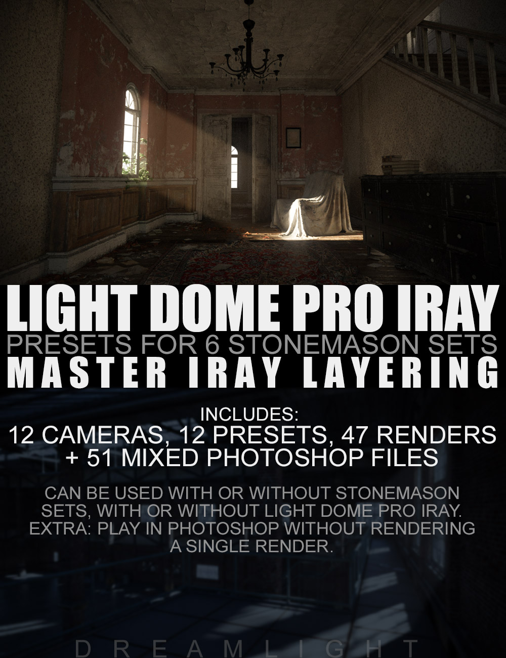 Light Dome PRO Iray - Render Presets - Master Iray Layering by: Dreamlight, 3D Models by Daz 3D