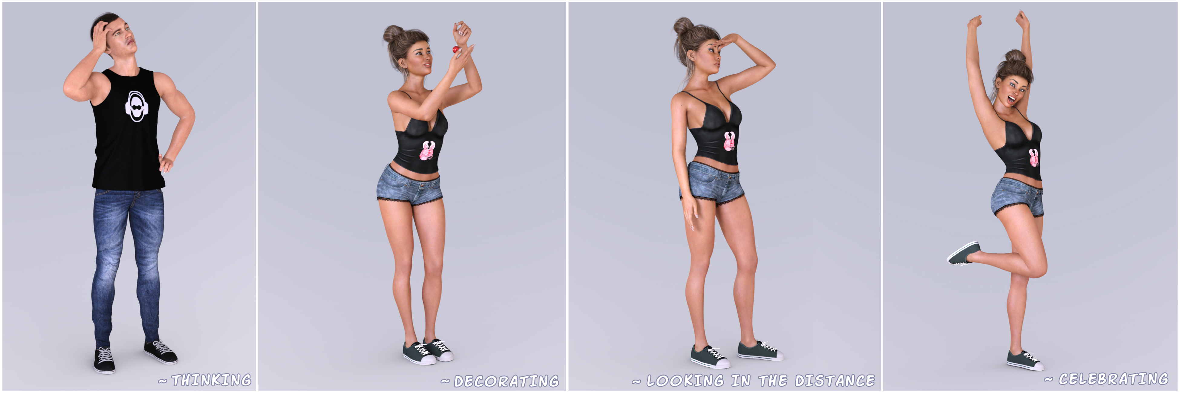 Z We All Do It Every Day Poses for Genesis 3 and 8 by: Zeddicuss, 3D Models by Daz 3D