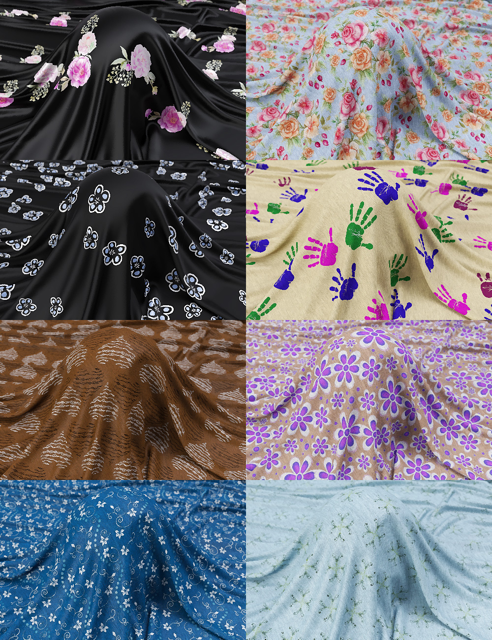 Paisley and Patterns Iray Shaders by: JGreenlees, 3D Models by Daz 3D