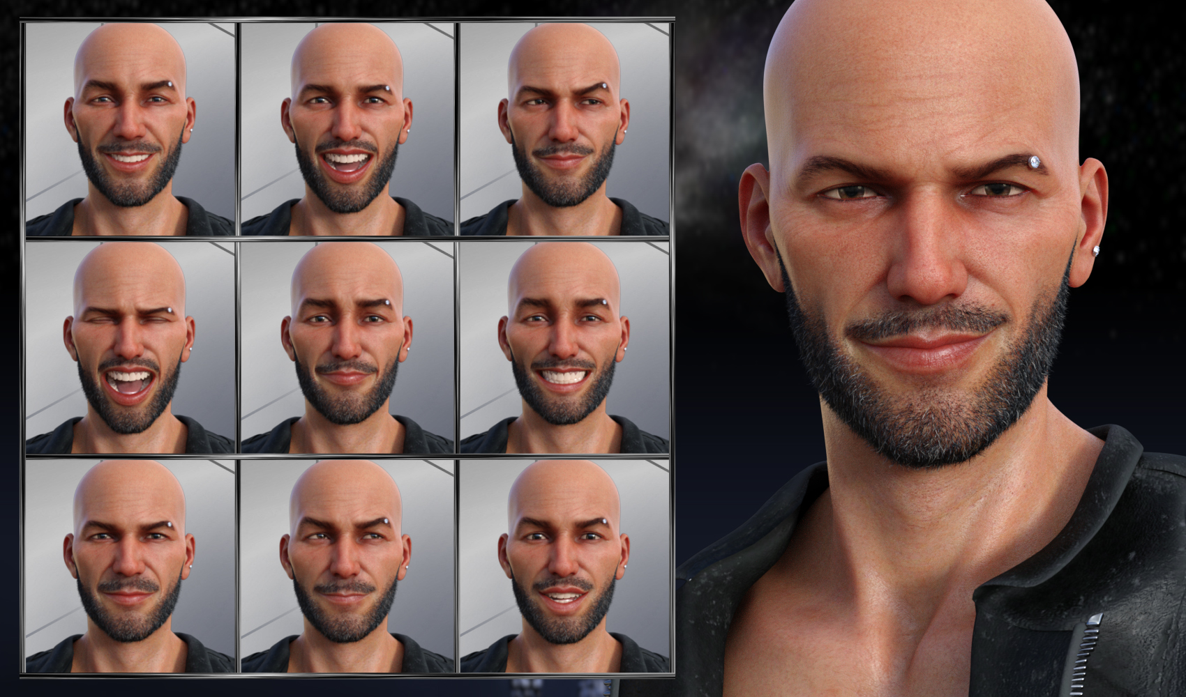 My Rules - Expressions for Genesis 8 Male and Christian 8 by: JWolf, 3D Models by Daz 3D