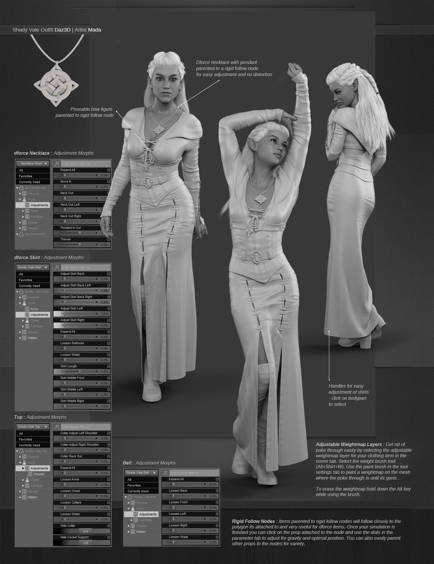 dForce Shady Vale Outfit for Genesis 8 Female(s) by: MadaMoonscape GraphicsSade, 3D Models by Daz 3D