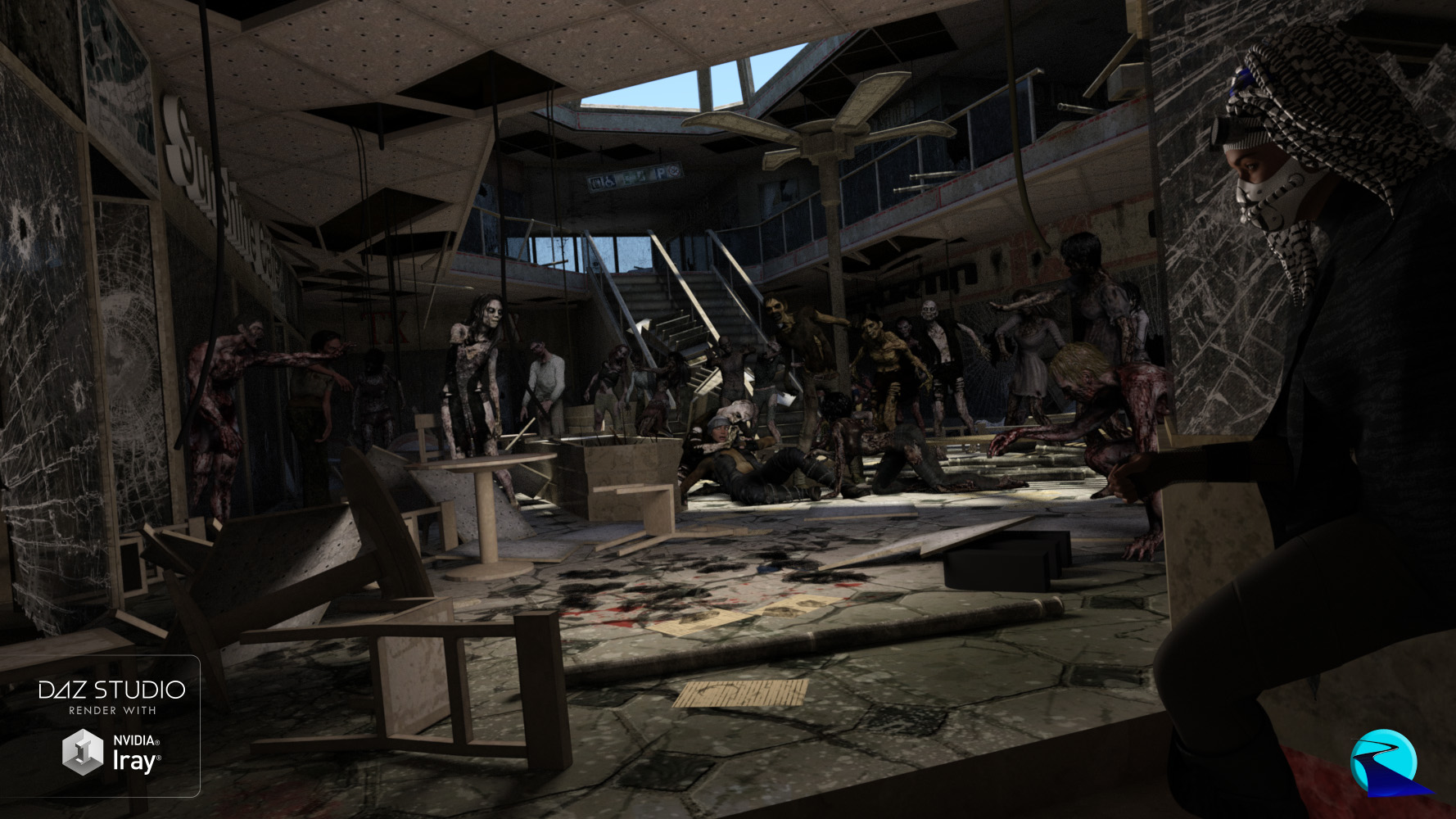 Now-Crowd Billboards - Undead Horde by: RiverSoft Art, 3D Models by Daz 3D
