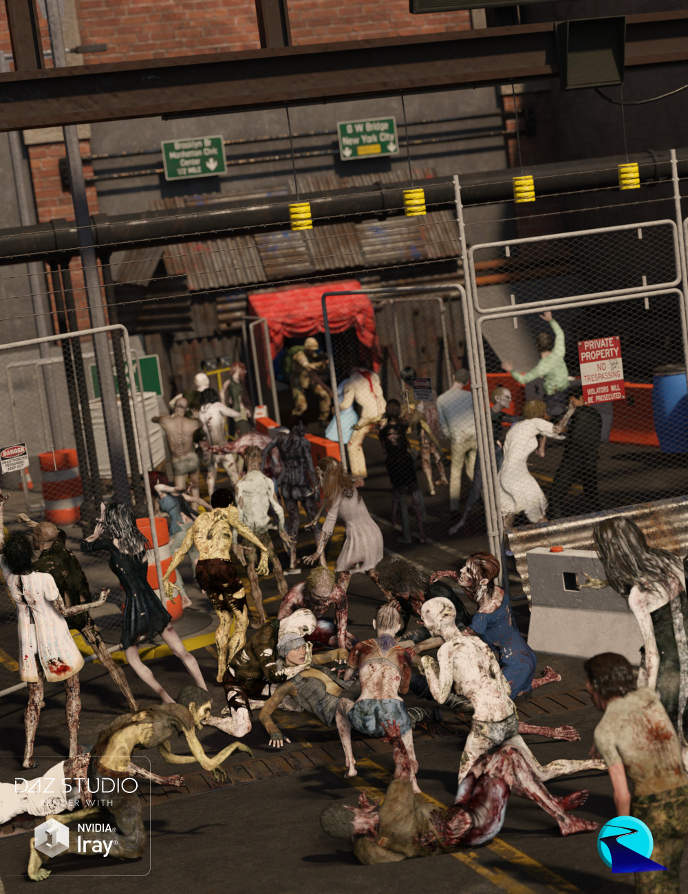 Now-Crowd Billboards - Undead Horde by: RiverSoft Art, 3D Models by Daz 3D