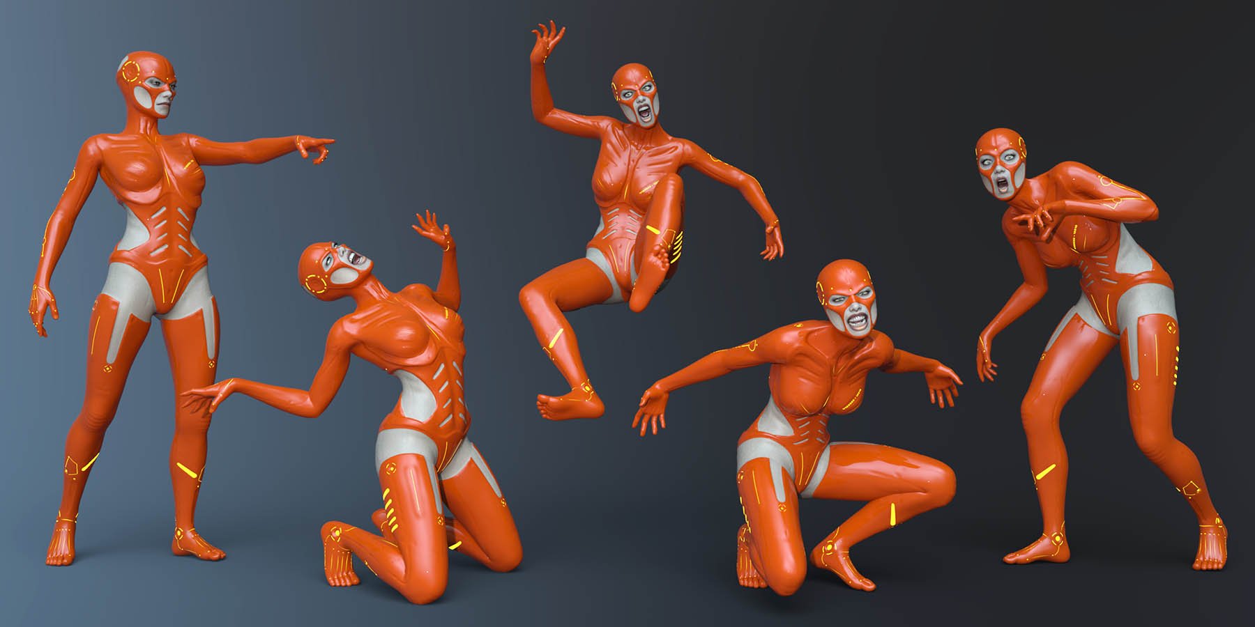 Unearthly Poses and Expressions for Genesis 8 Unearthly Poses and Expressions for Genesis 8 by: Capsces Digital Ink, 3D Models by Daz 3D