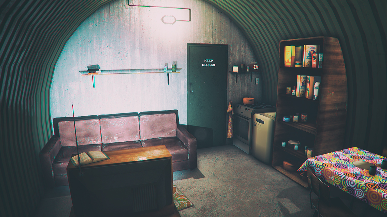 Nuclear Shelter by: Mely3D, 3D Models by Daz 3D