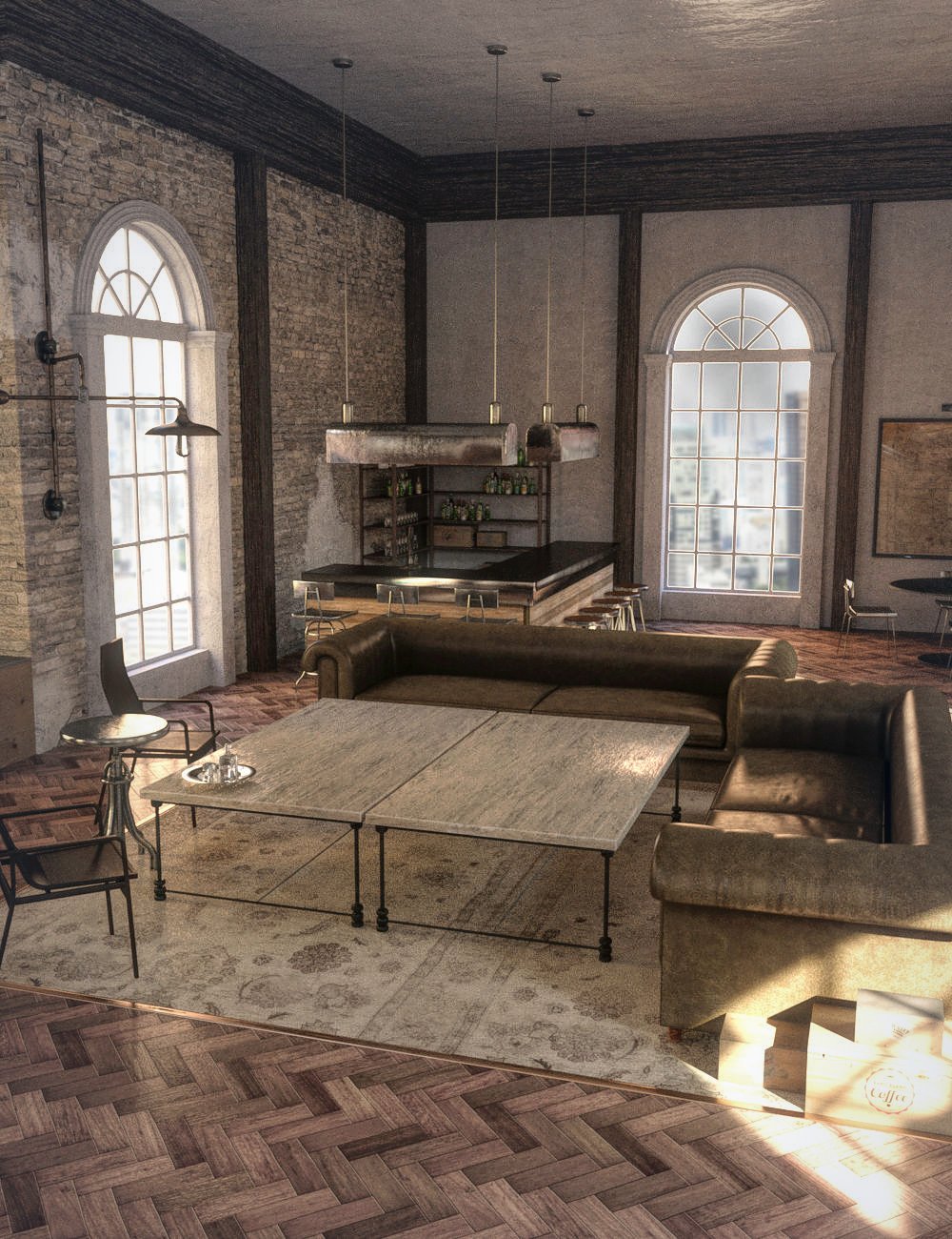 FG Industrial Loft by: Fugazi1968, 3D Models by Daz 3D