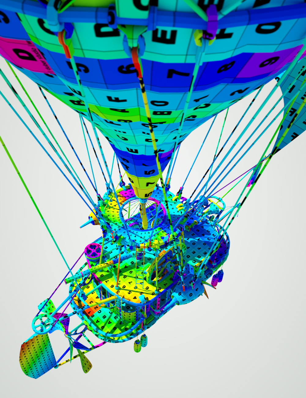 Steampunk Hot Air Balloon by: ForbiddenWhispersDavid Brinnen, 3D Models by Daz 3D