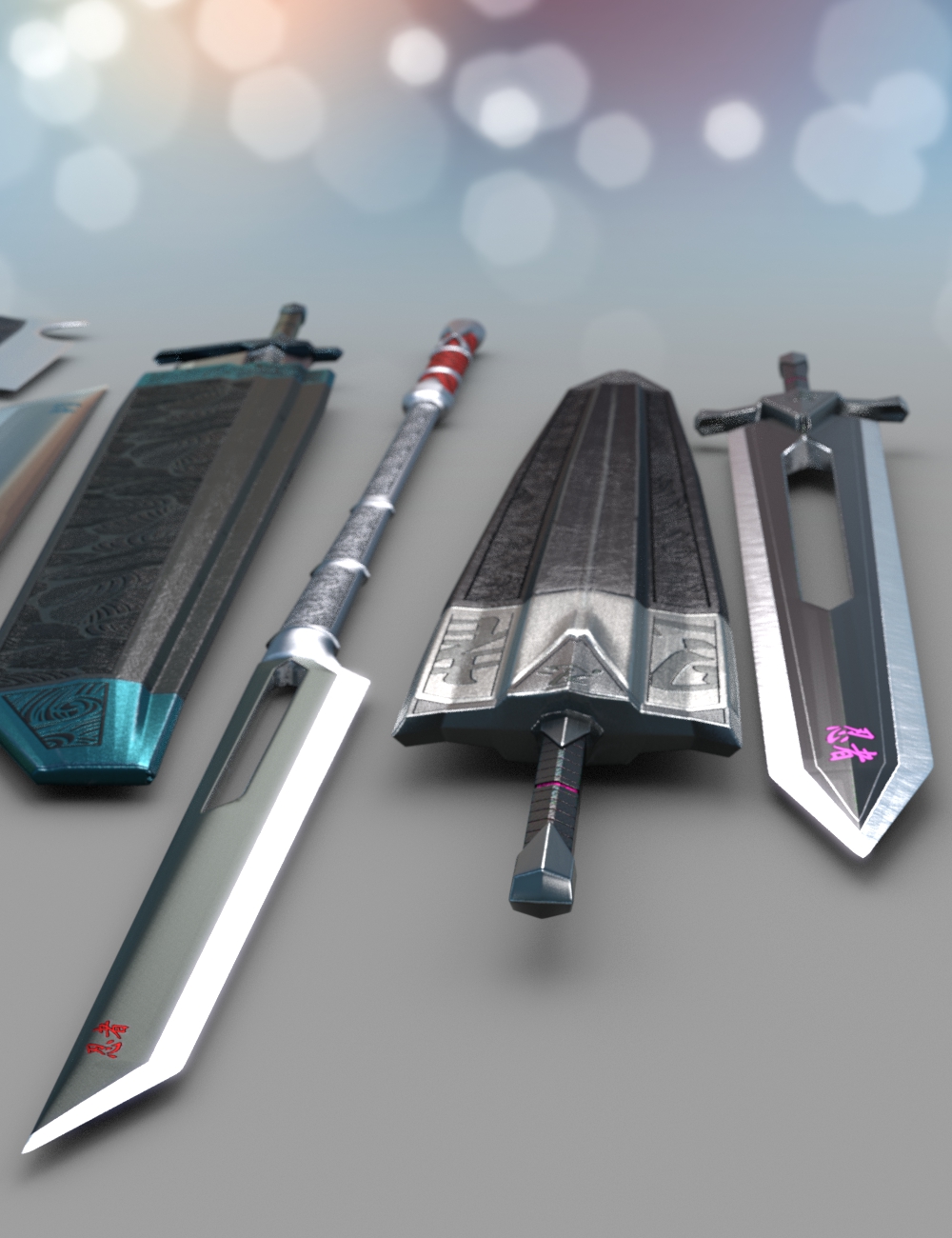 Anime Weapons | Daz 3D