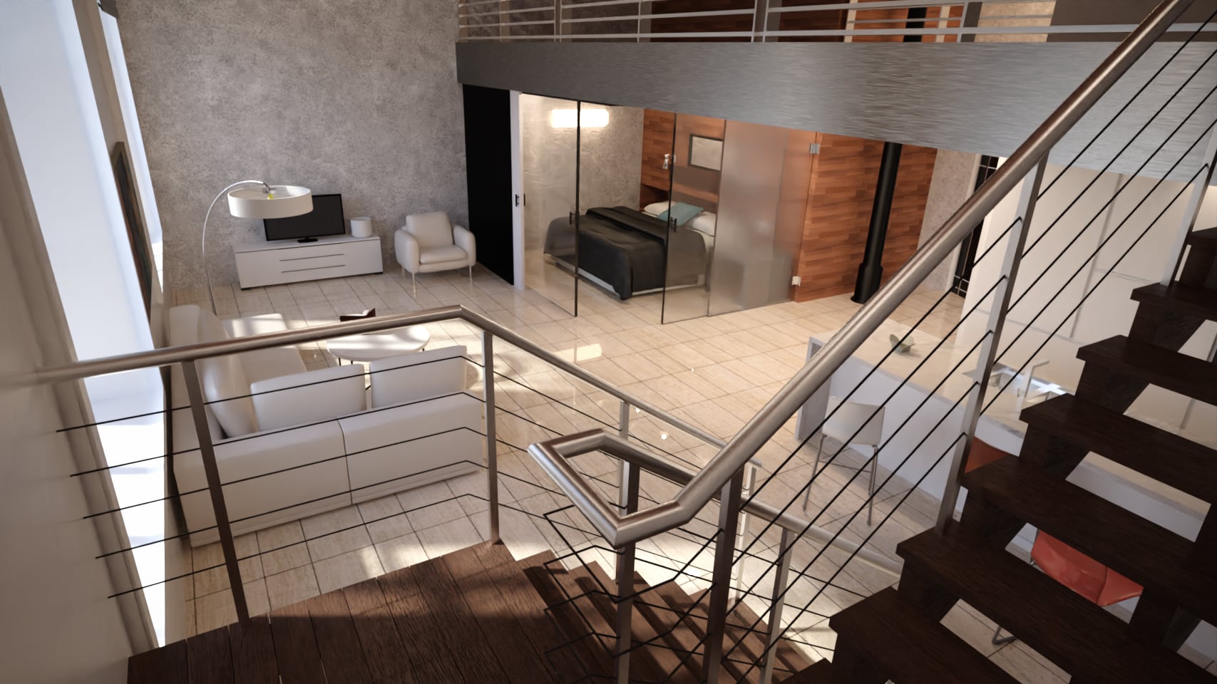 Studio Loft Apartment Daz 3D