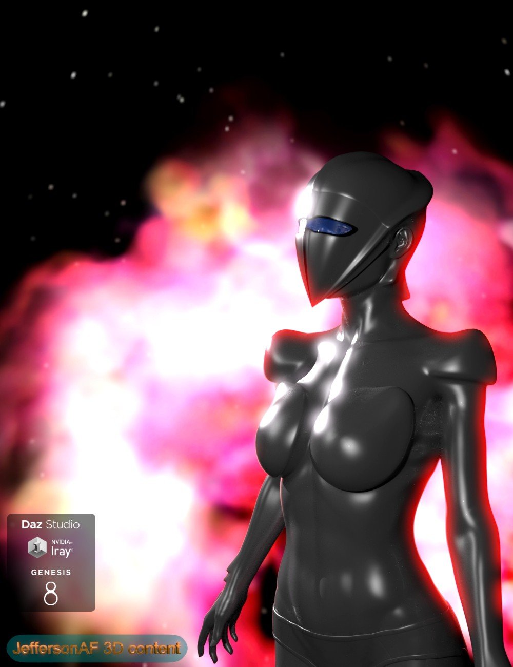 Silver Woman for Genesis 8 Female by: JeffersonAF, 3D Models by Daz 3D