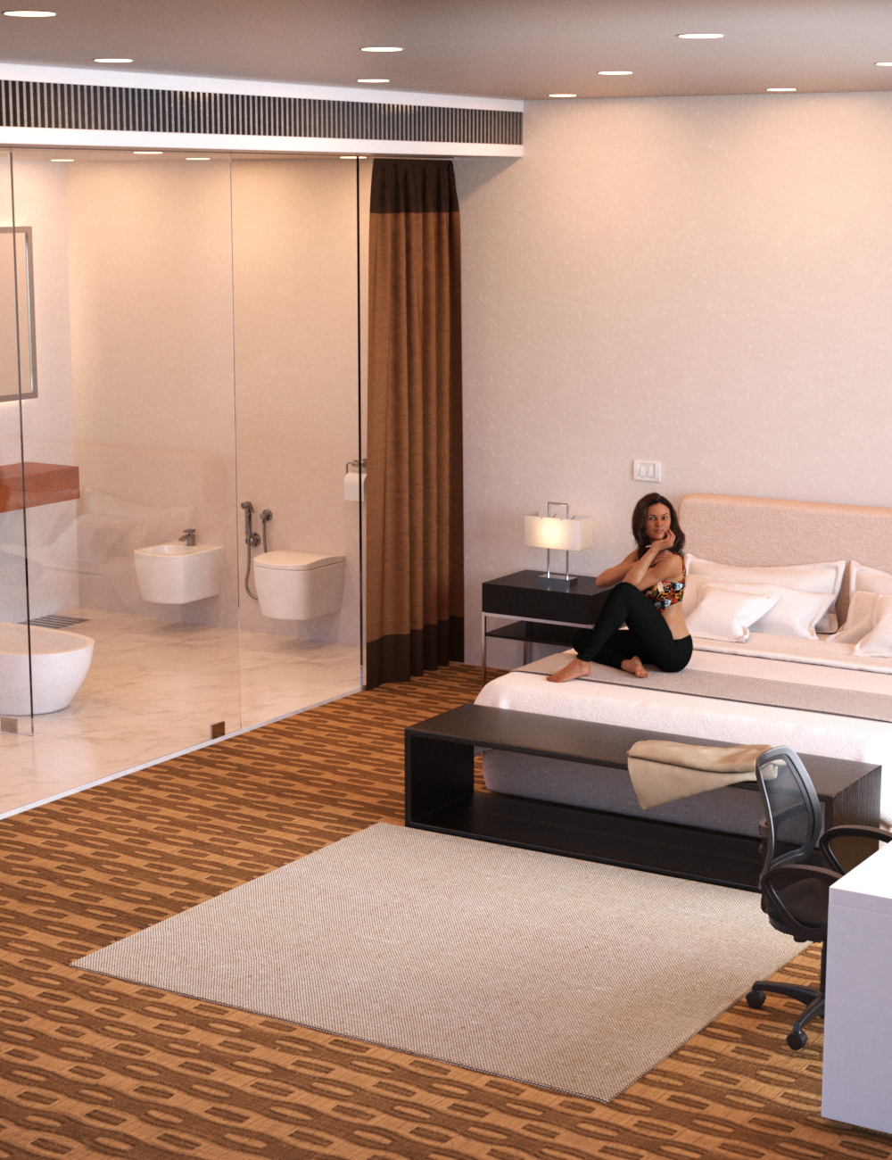 Luxury Hotel Room by: Charlie, 3D Models by Daz 3D
