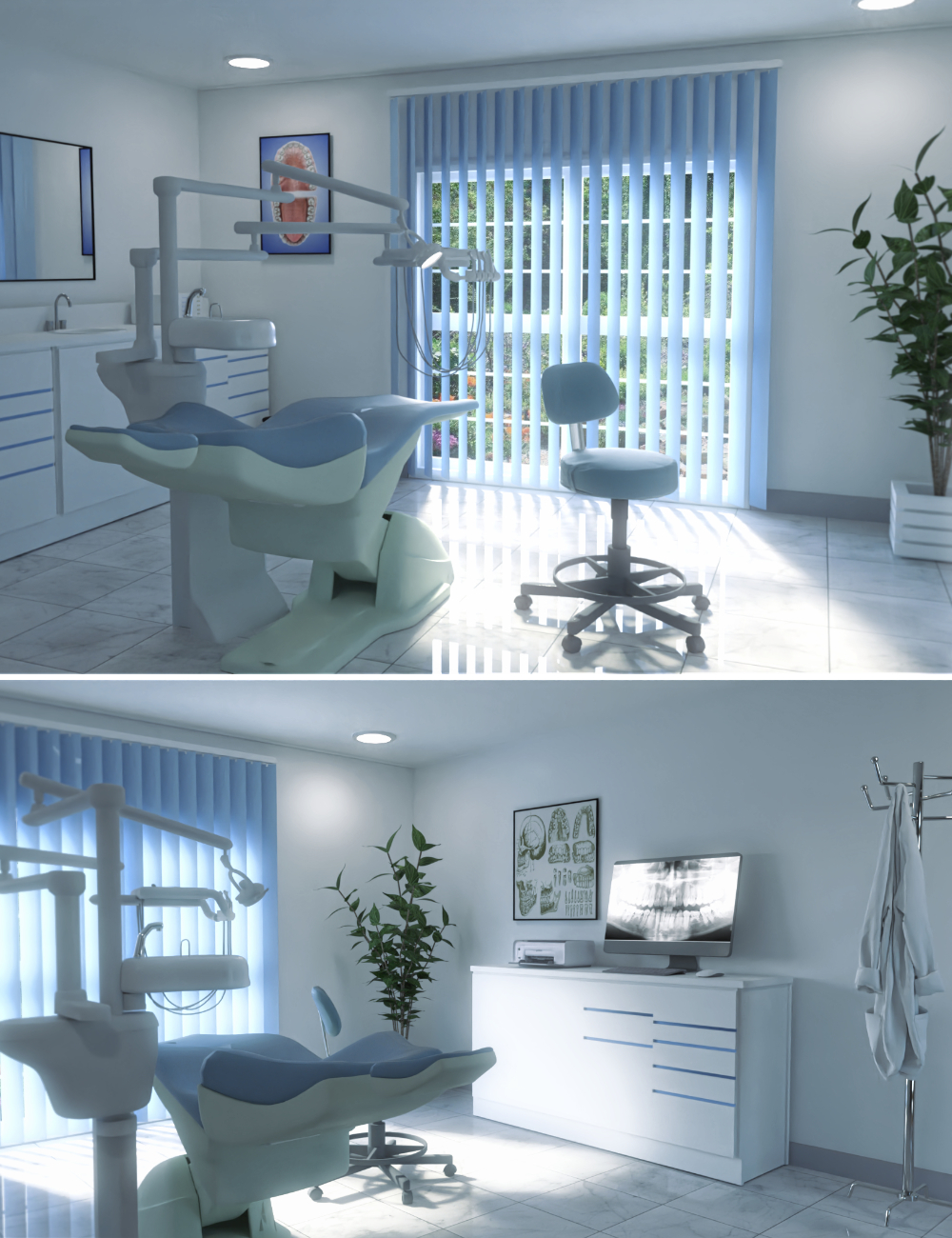 Dental Clinic by: Digitallab3D, 3D Models by Daz 3D