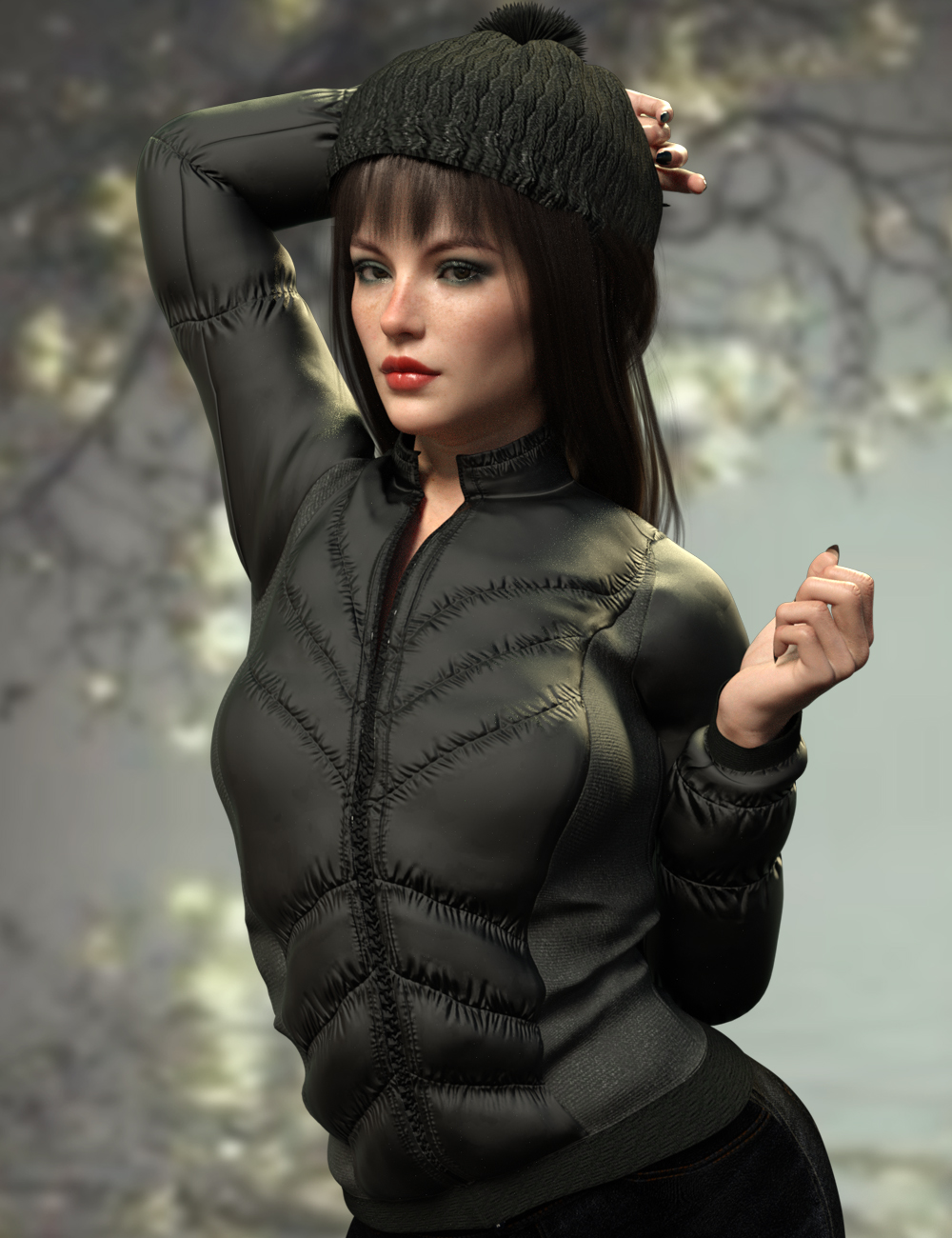 X-Fashion Warm Winter Jacket for Genesis 8 Female(s) by: xtrart-3d, 3D Models by Daz 3D