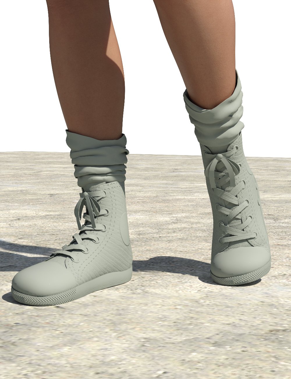 Hightop Chucks Sneakers by: DarkEdgeDesign, 3D Models by Daz 3D