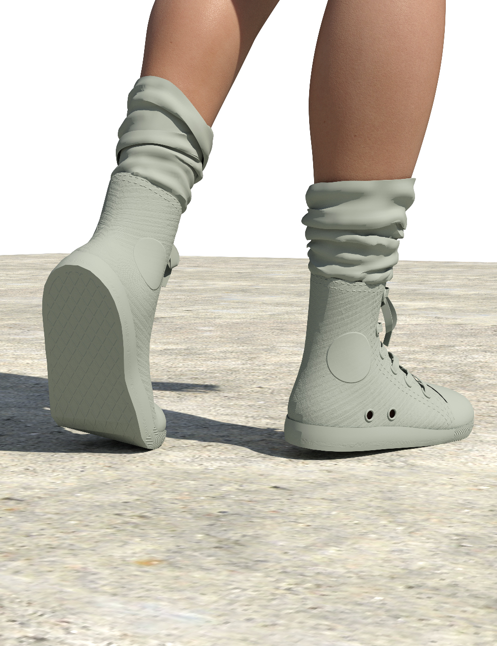 Hightop Chucks Sneakers by: DarkEdgeDesign, 3D Models by Daz 3D