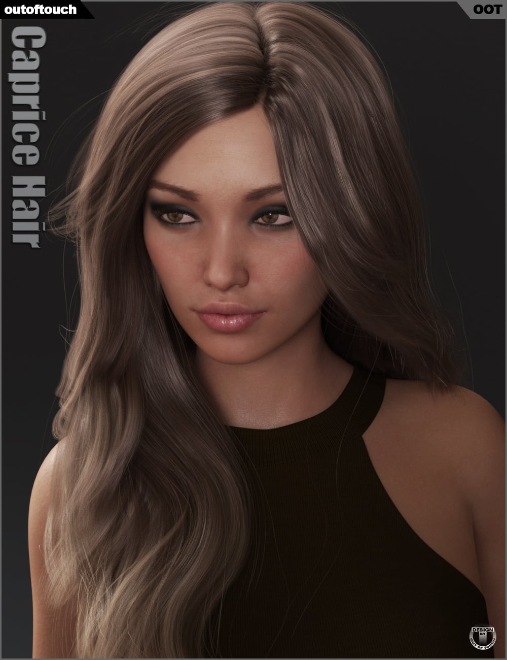 Caprice Hair for Genesis 3 and 8 Female(s) Daz 3D