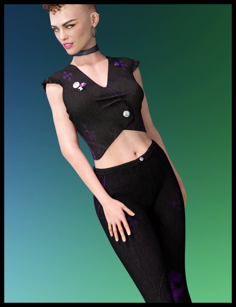 Retro Style Outfit for Genesis 8 Female(s) Retro Style Outfit for Genesis 8 Female(s) by: Nathy Design, 3D Models by Daz 3D