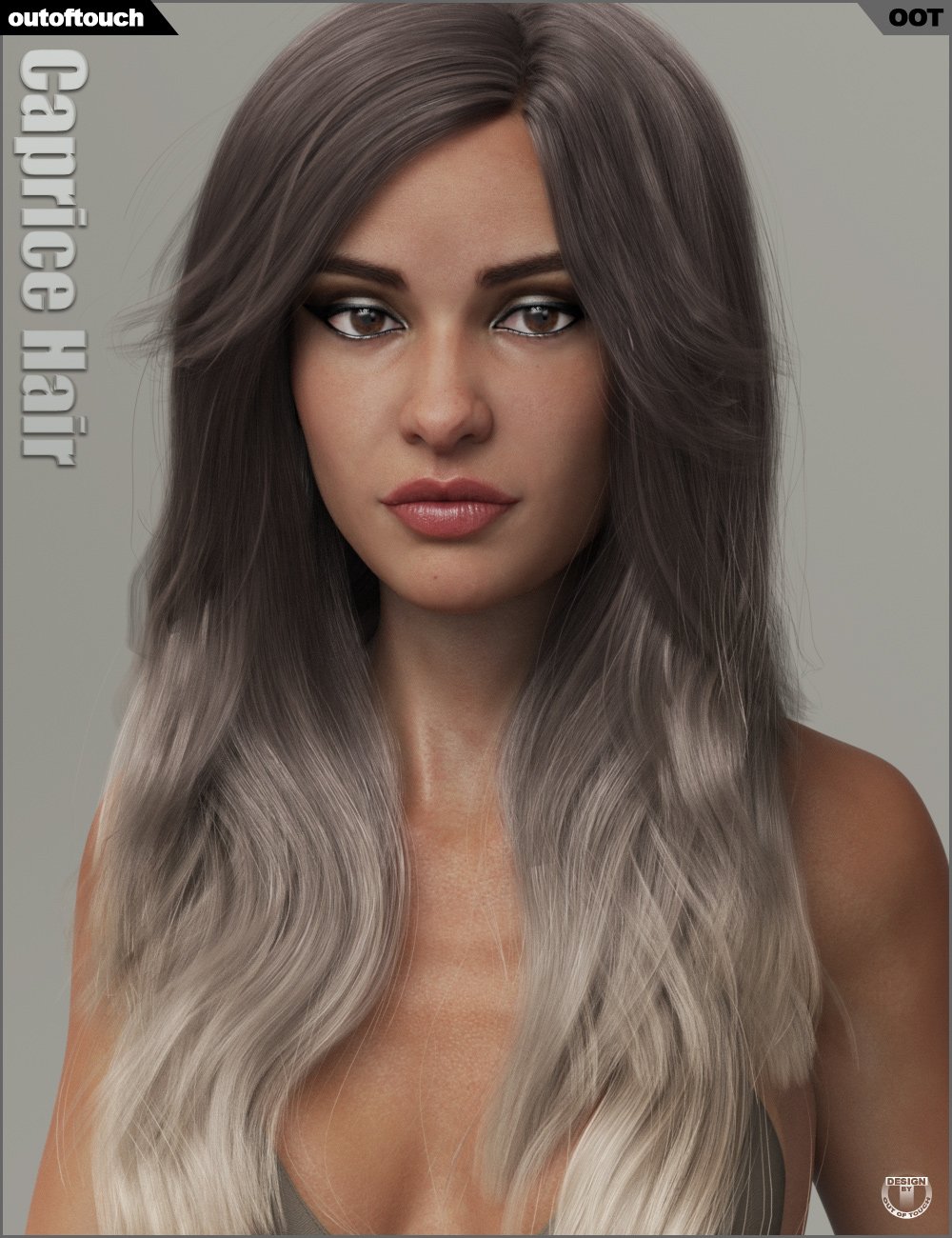 Caprice Character, Hair and Clothing Bundle Daz 3D