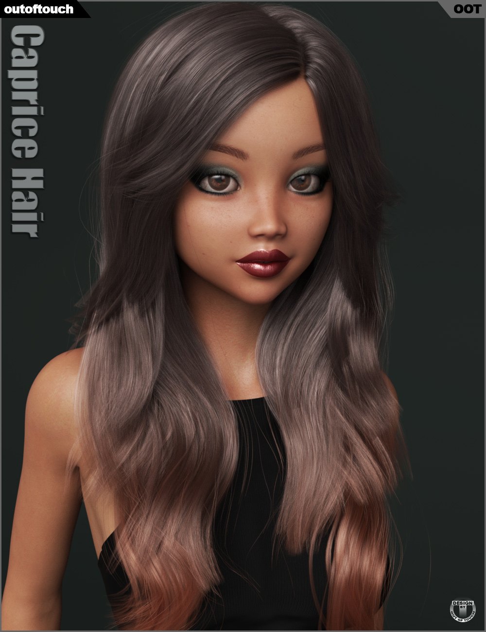 Caprice Character, Hair and Clothing Bundle Daz 3D