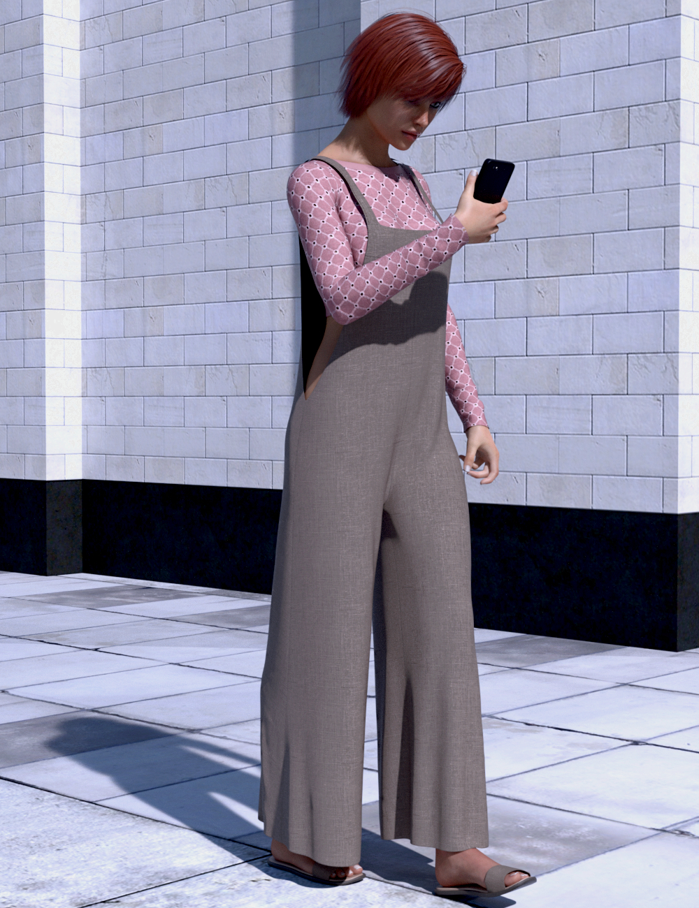 dForce Trendy Comfort Outfit for Genesis 8 Female(s) by: Leviathan, 3D Models by Daz 3D