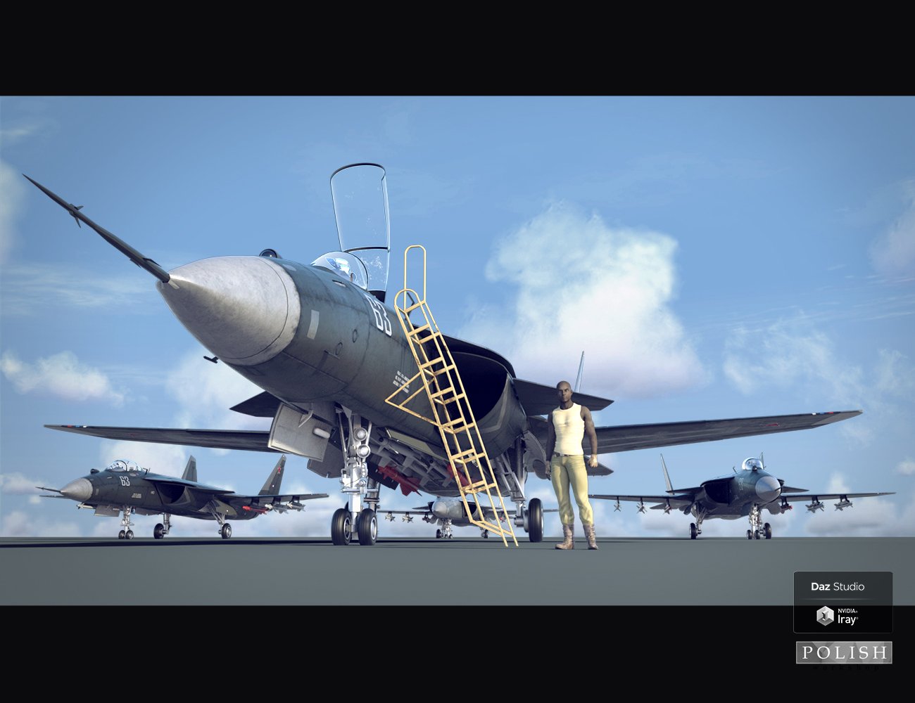 Alpha X Fighter Jet by: Polish, 3D Models by Daz 3D