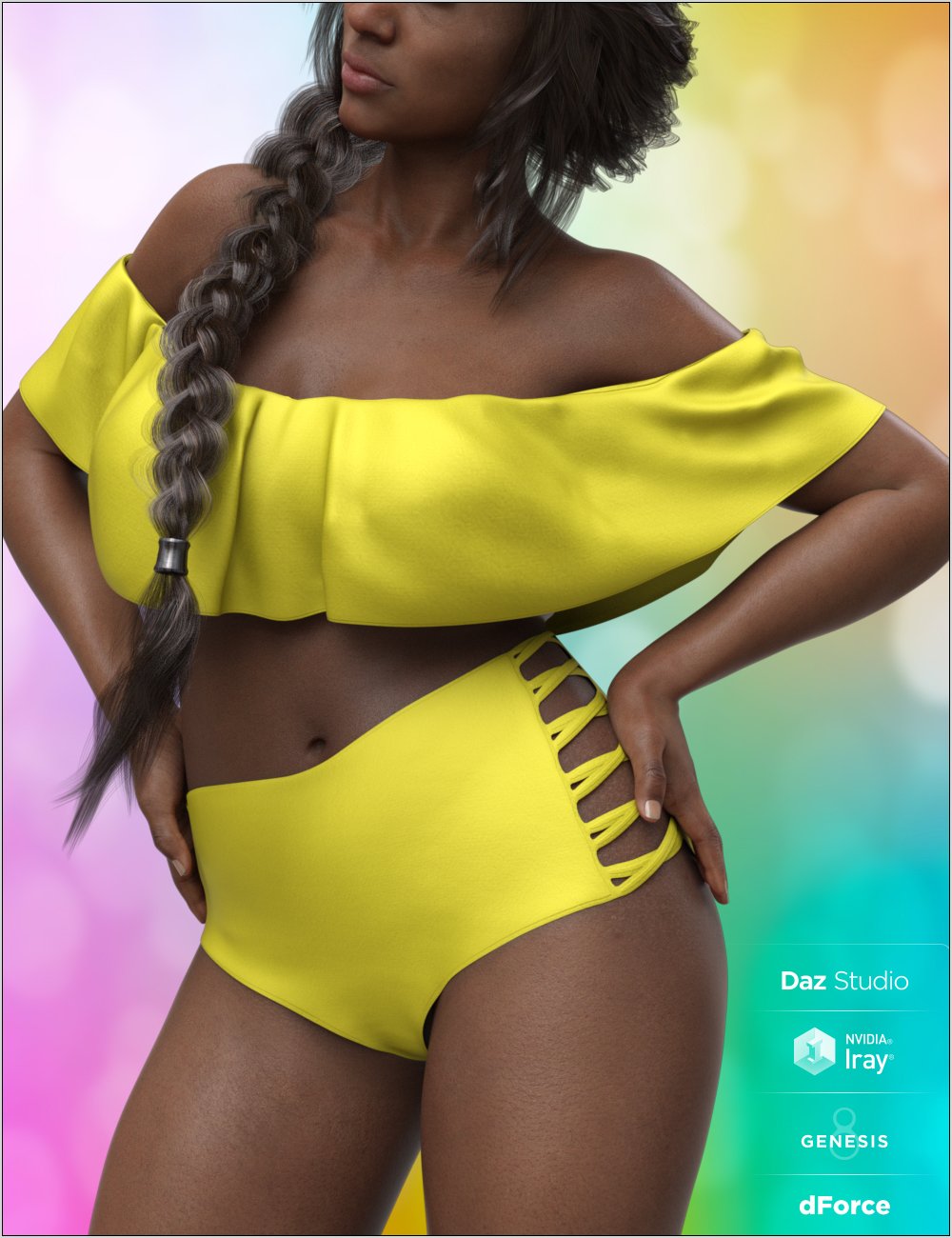 dForce Flounce Bikini for Genesis 8 Female(s) dForce Flounce Bikini for Genesis 8 Female(s) by: Nikisatez, 3D Models by Daz 3D