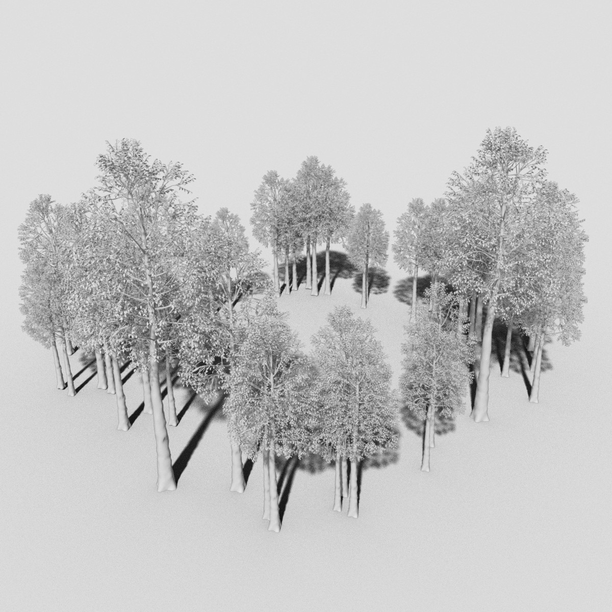 Between Trees Between Trees by: JeffersonAFGendragon3D, 3D Models by Daz 3D