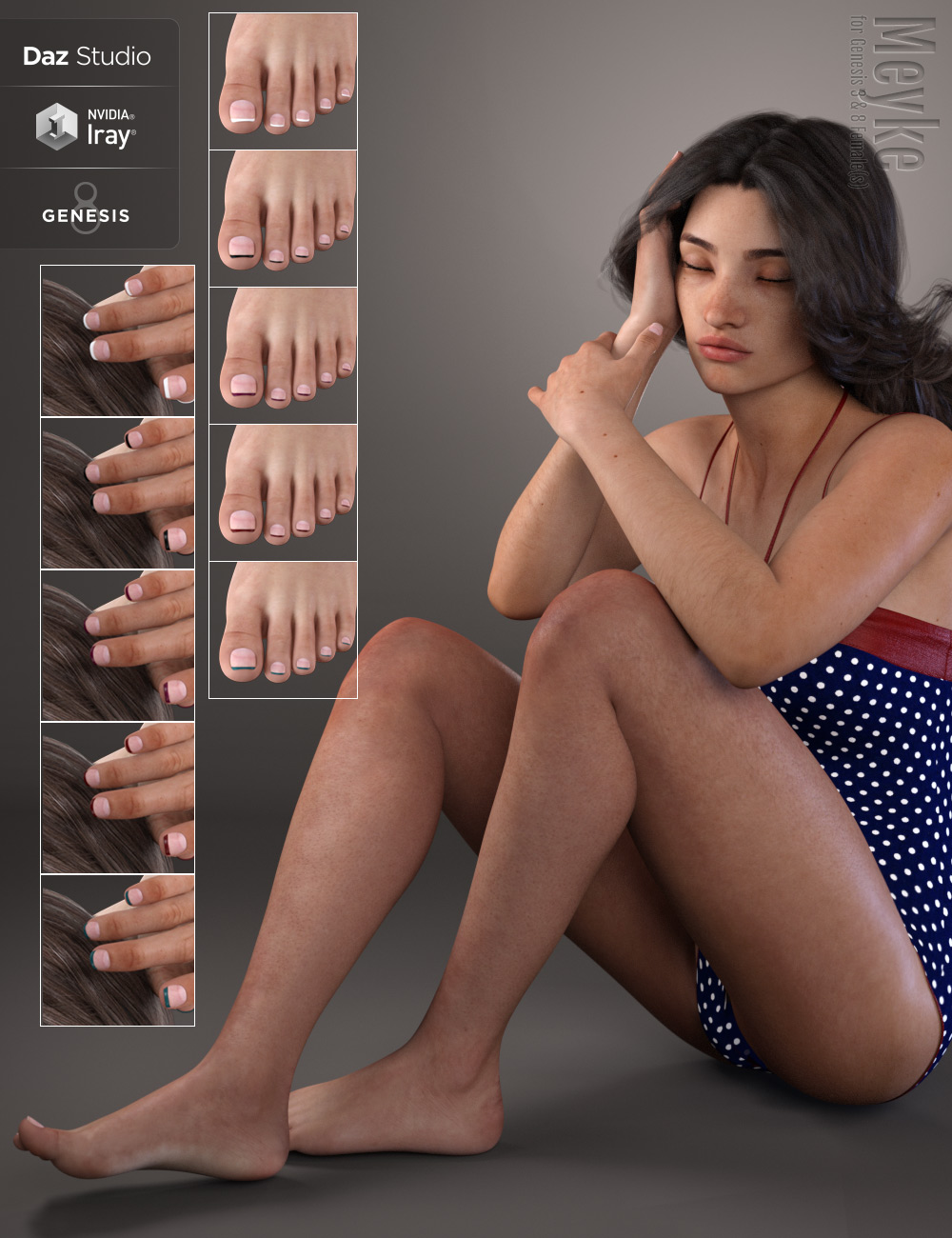 Meyke for Genesis 3 and 8 Female Meyke for Genesis 3 and 8 Female by: Eichhorn Art, 3D Models by Daz 3D
