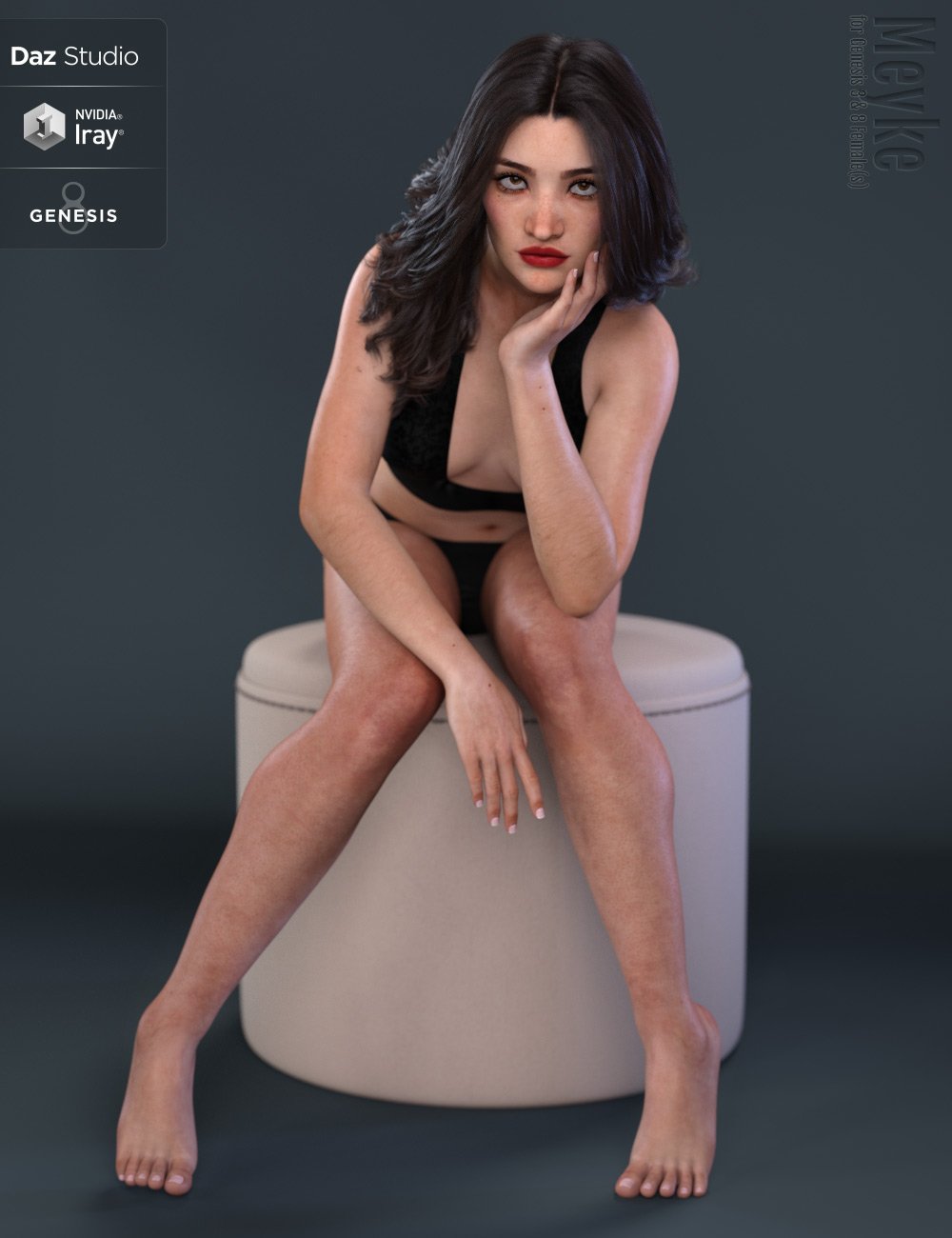 Meyke for Genesis 3 and 8 Female by: Eichhorn Art, 3D Models by Daz 3D