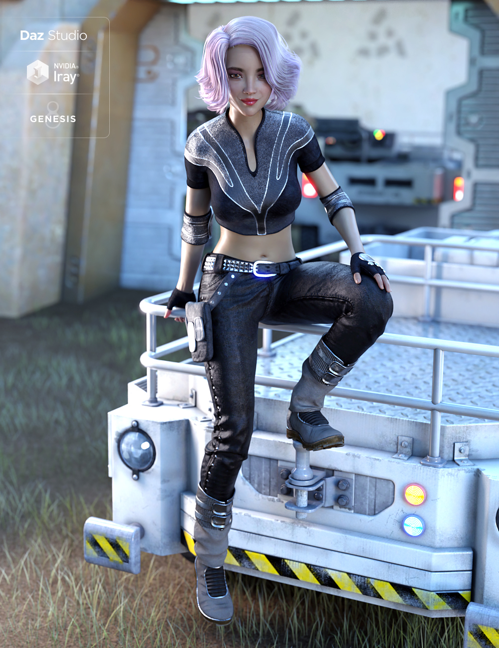 Naomi Sci-fi Outfit for Genesis 8 Female(s) by: LuthbellinaYura, 3D Models by Daz 3D