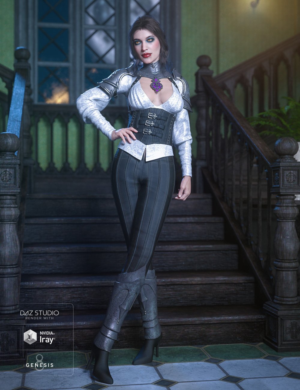 dForce Immortals Outfit Textures by: Moonscape GraphicsSade, 3D Models by Daz 3D