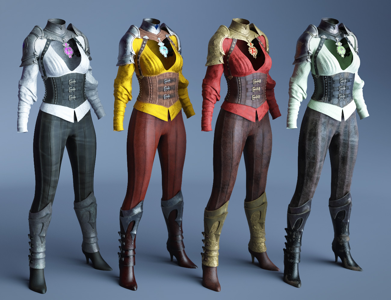 dForce Immortals Outfit Textures by: Moonscape GraphicsSade, 3D Models by Daz 3D