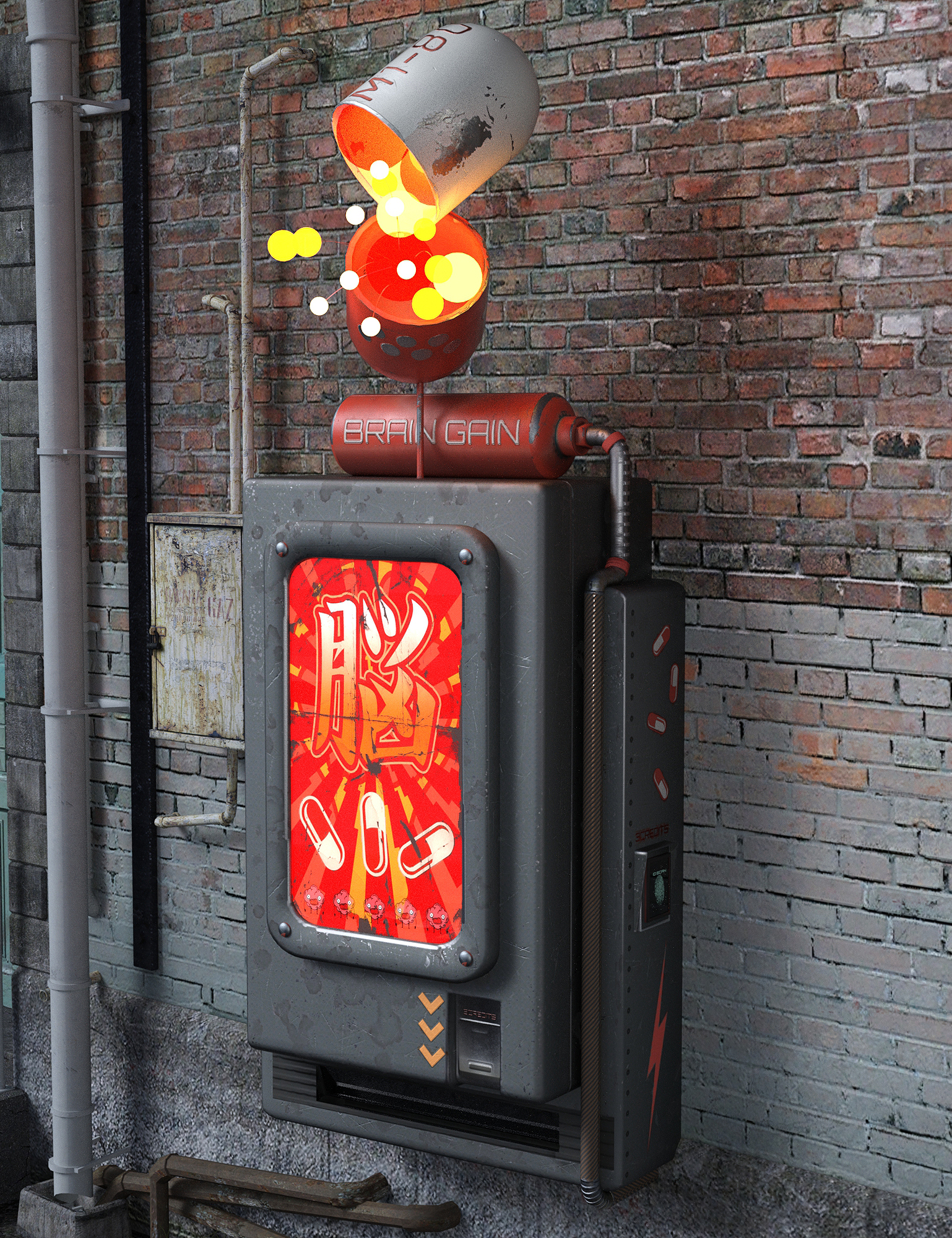 Sci-Fi Vending Machines by: The AntFarm, 3D Models by Daz 3D