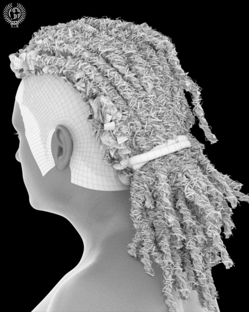 Shaved Side Dread For Genesis 3 And 8 by: SamSil, 3D Models by Daz 3D